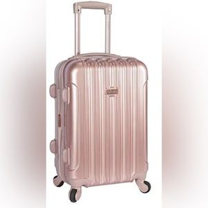 Kensie rose gold 20" Hardside Vertical Luggage expandable  CARRY ON